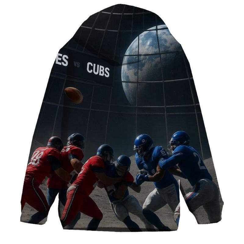 Starlit Lunar Dome Match Braves Versus Cubs printed hoodies