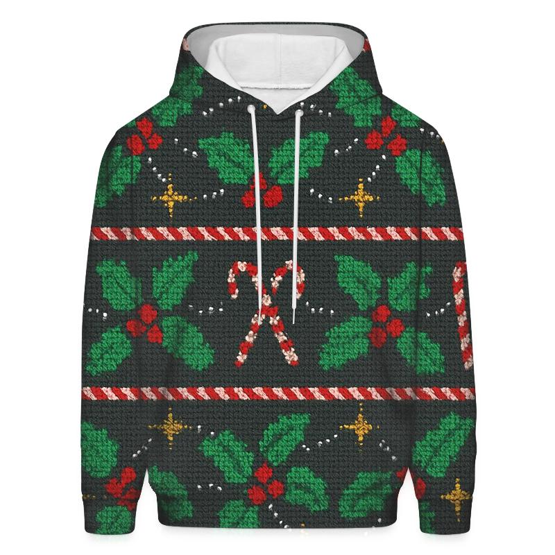 Holly Star Map Tapestry Design pullover hoodies