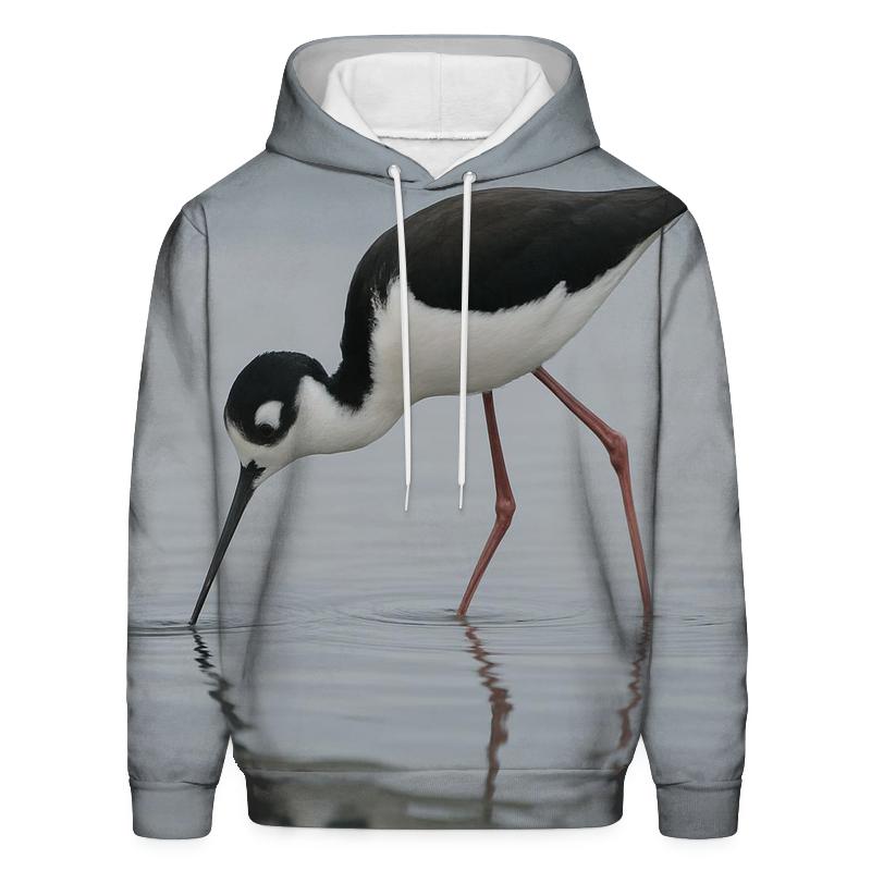 Estuary Mirror Black Necked Stilt graphic hoodies