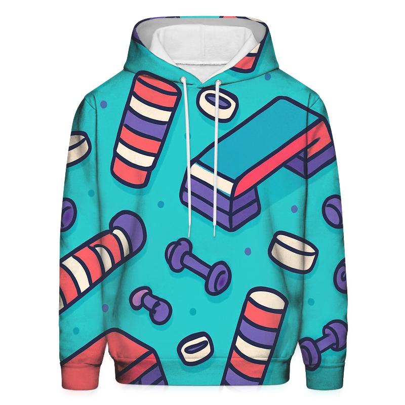 Retro Fitness Aerobics Steps custom hoodies