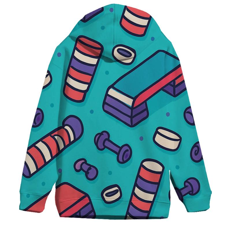 Retro Fitness Aerobics Steps custom hoodies