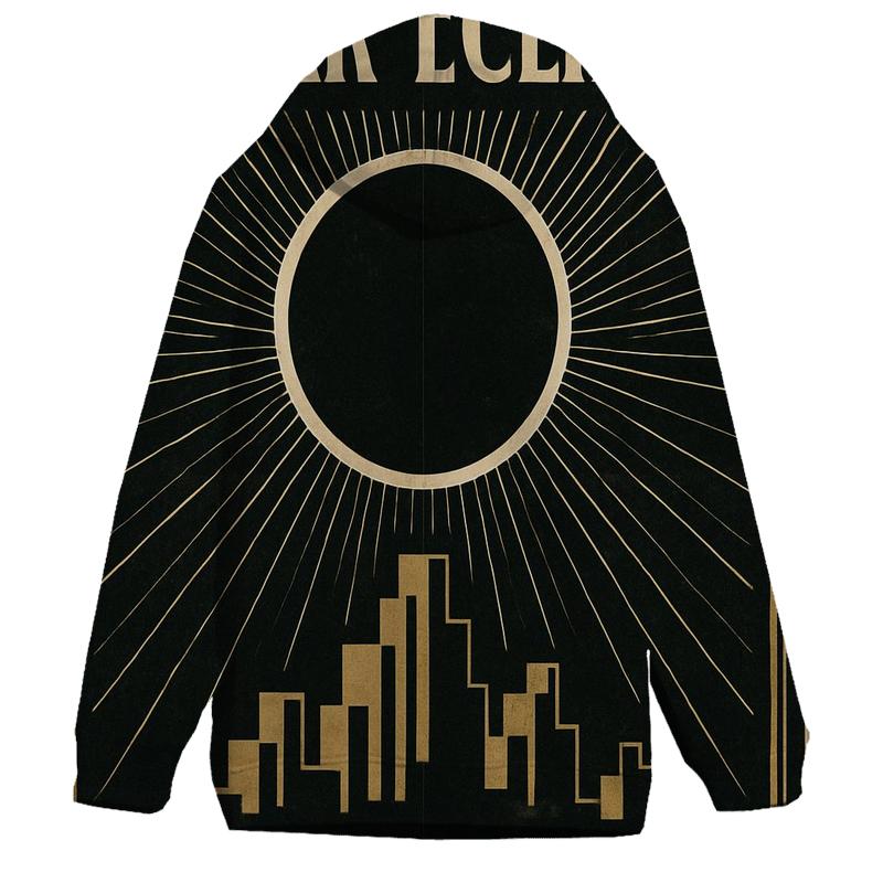 Art Deco Eclipse Theater Poster pullover hoodies