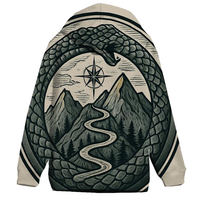 Mountain Switchback Ouroboros lightweight hoodies