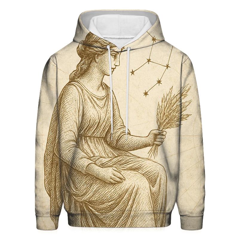 Virgo Sheaf Of Wheat Celestial Engraving hoodies fashion