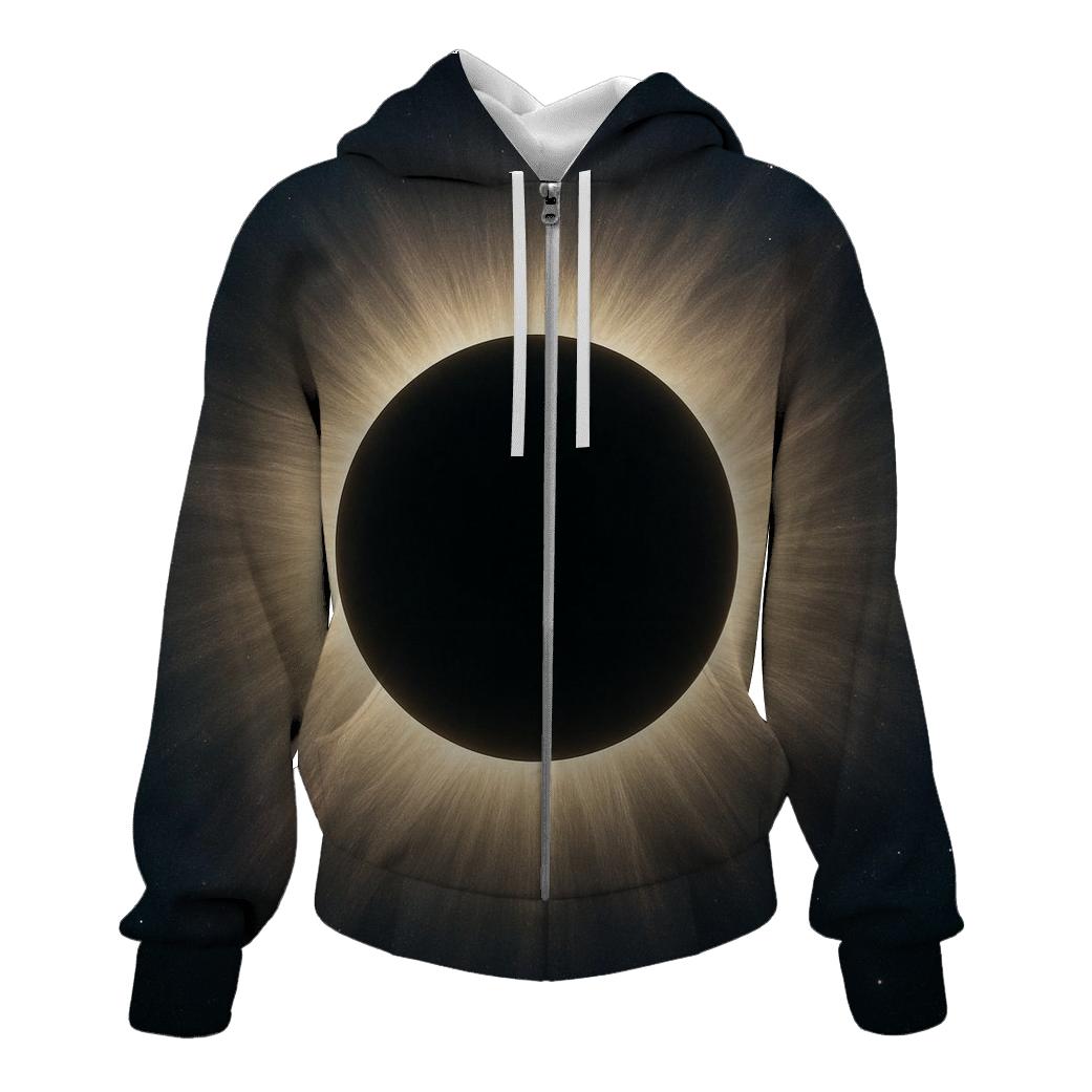 Eclipse Corona Petal Plumes printed hoodies