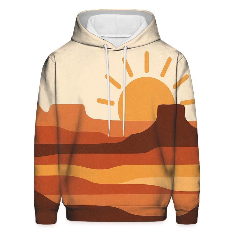 Desert Canyon Stripe Horizon pullover hoodies