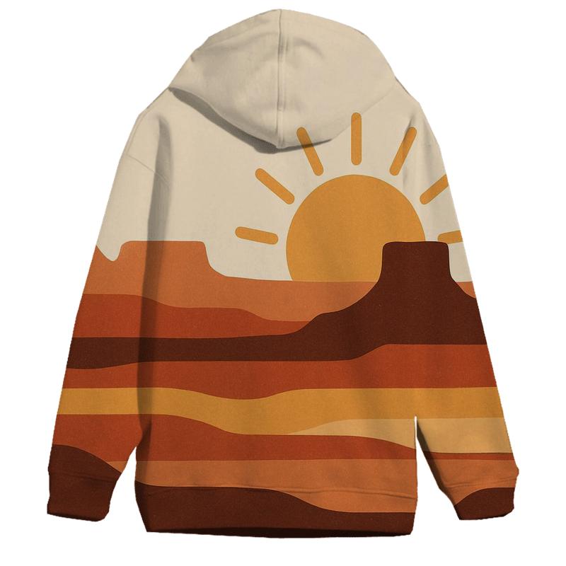 Desert Canyon Stripe Horizon pullover hoodies