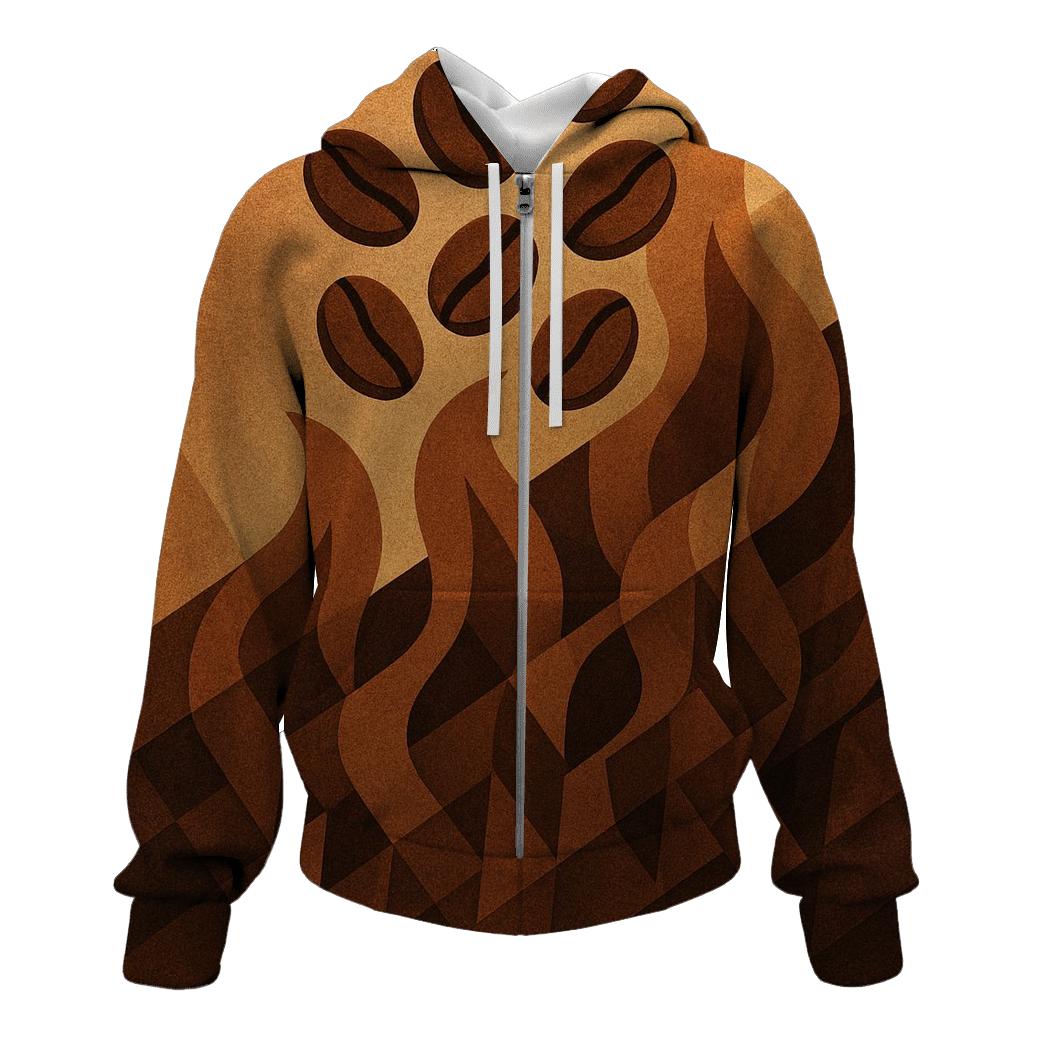 Roast Flame Mosaic printed hoodies