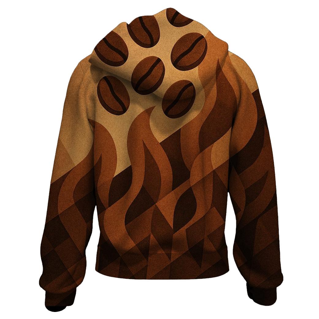 Roast Flame Mosaic printed hoodies