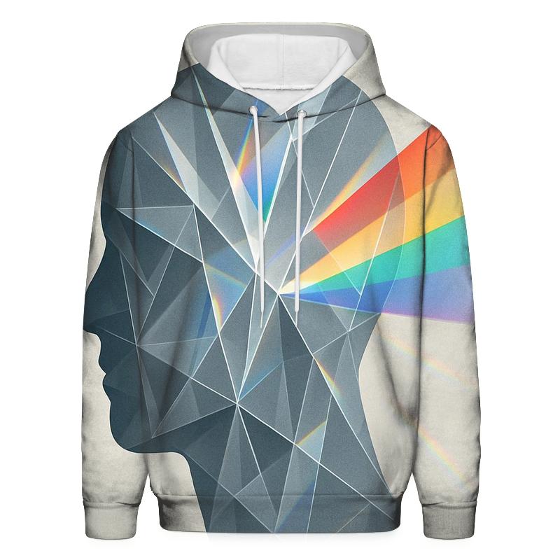 Glass Prism Portrait Silhouette hoodie designs