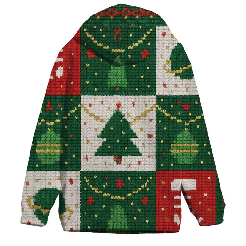 Stocking Galaxy Garland Grid Design hoodie styles