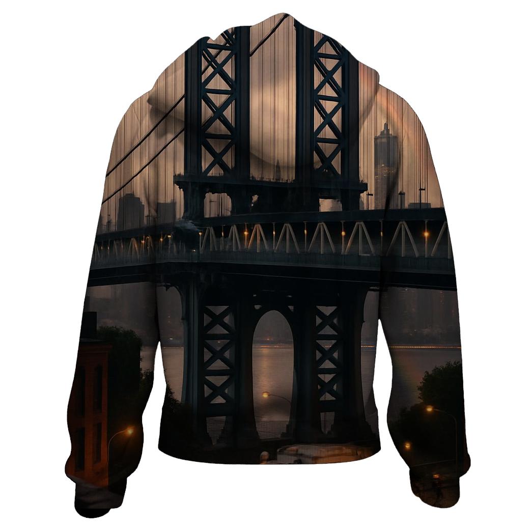 Storm Light Over The Manhattan Bridge designer hoodies