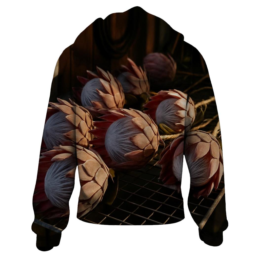 Protea Drying Rack In A Coastal Floristry Shed graphic hoodies