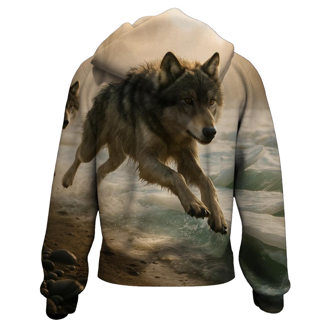 River Ice Breakup Chase At Spring Melt heavyweight hoodies
