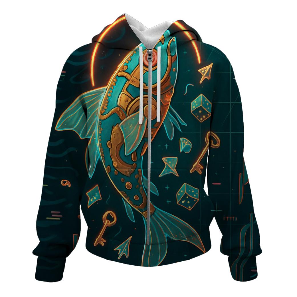 Clockwork Koi Paradox lightweight hoodies