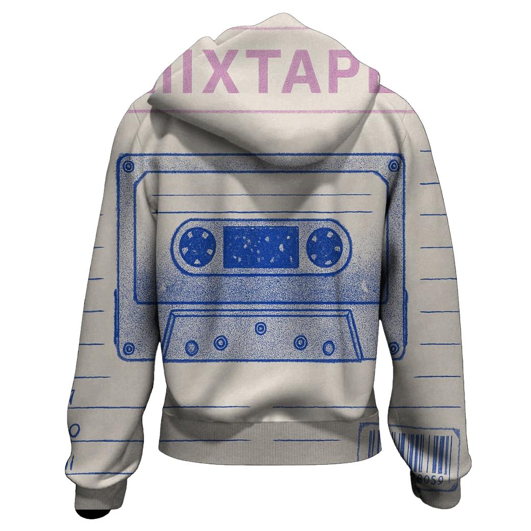 Nineties Cassette Mixtape Starfield Sleeve heavyweight hoodies