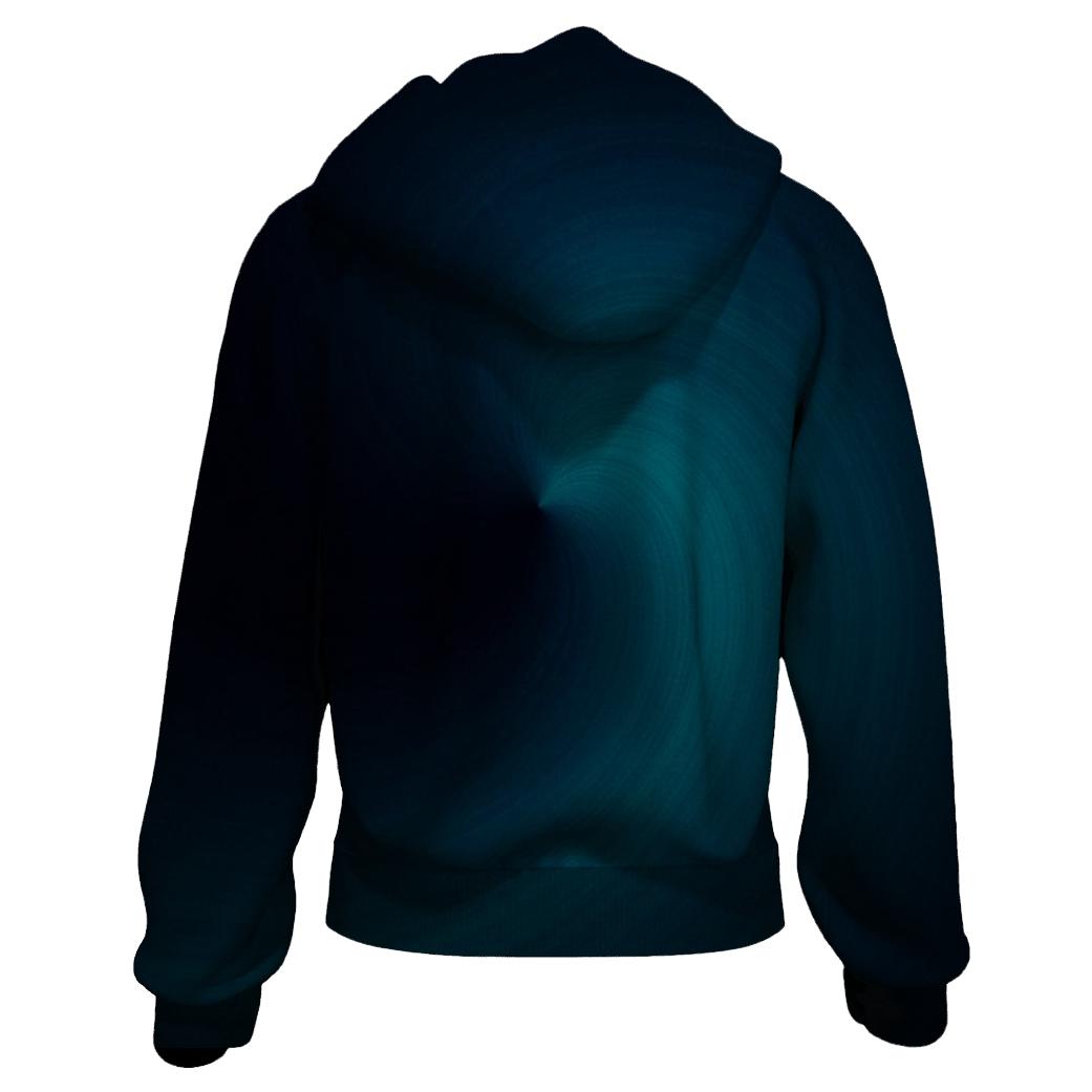Midnight Teal Vortex lightweight hoodies