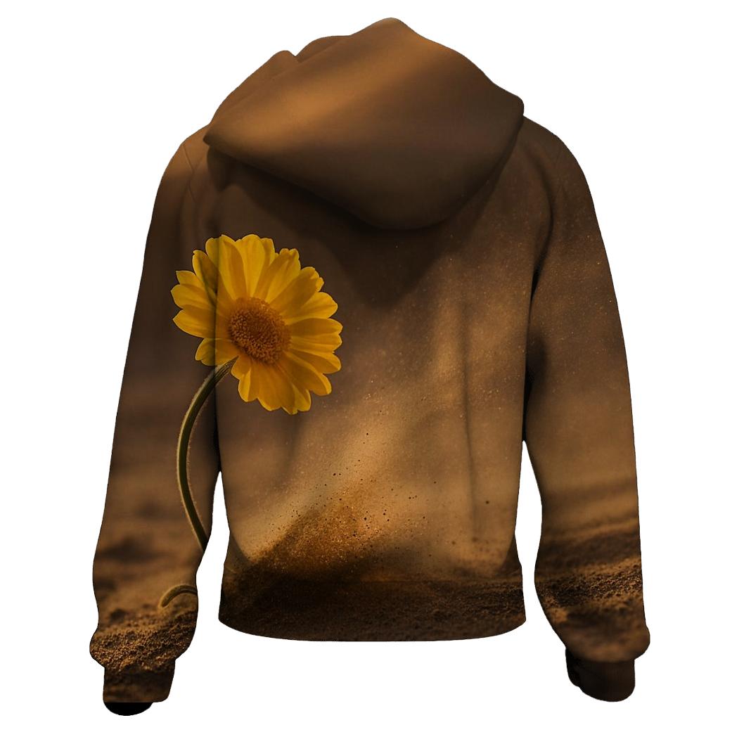 Desert Marigold At The Edge Of A Windblown Dune custom hoodies