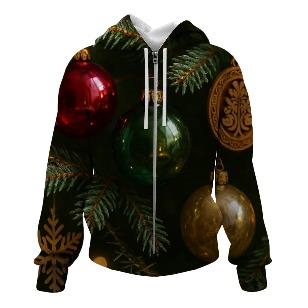 Glass Baubles On A Tree Branch Like Tiny Worlds hoodie styles