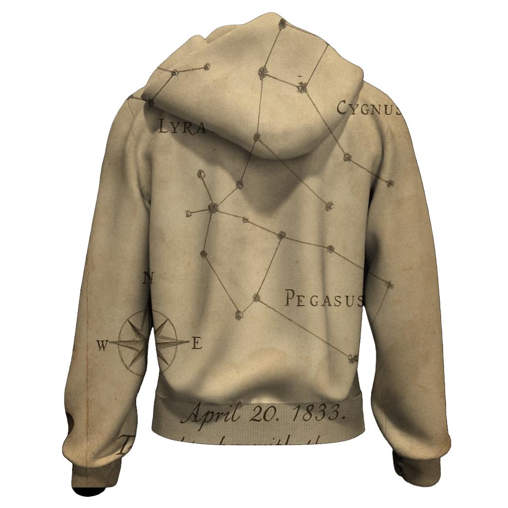 Antique Astronomy Field Notes Page lightweight hoodies