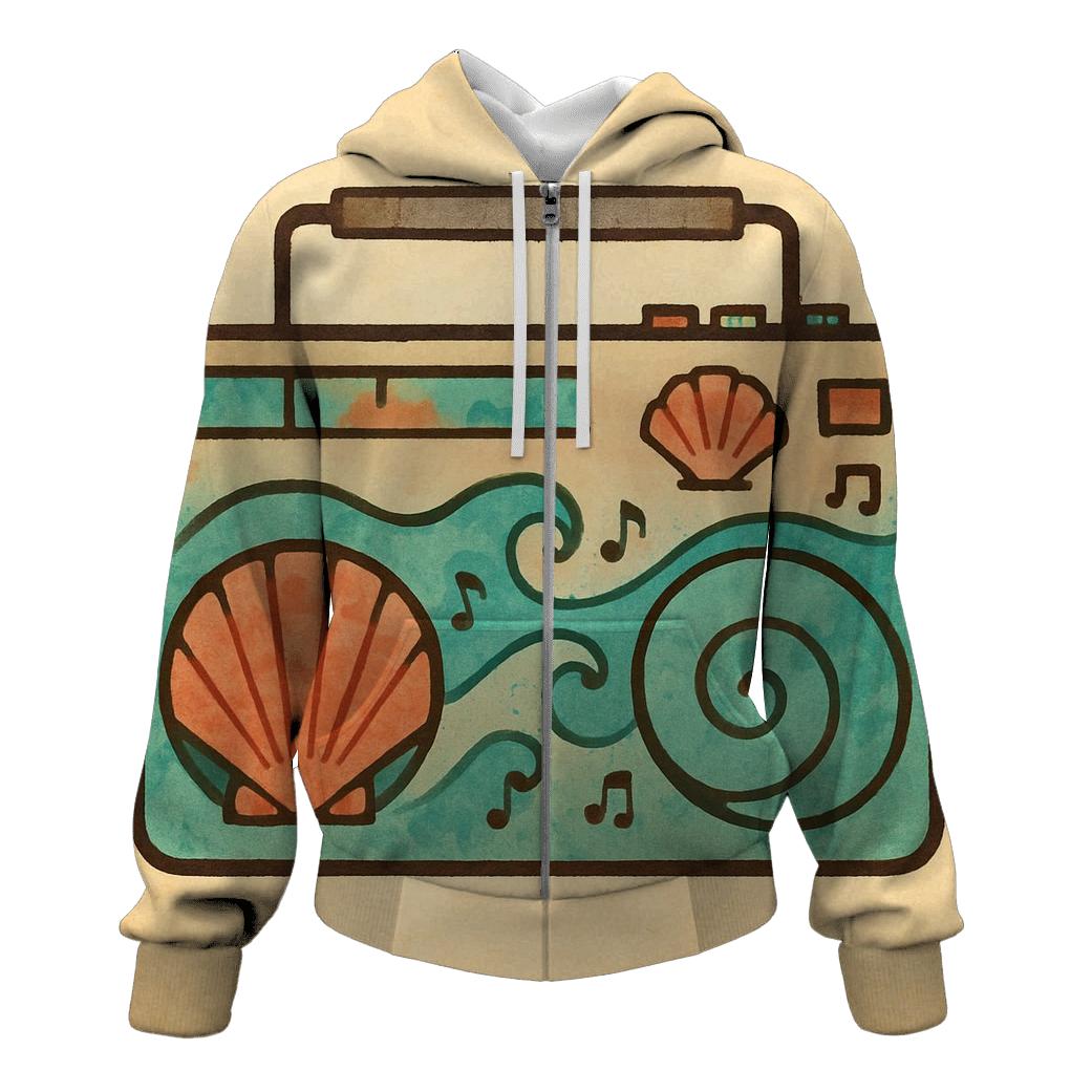 Boombox Tidepool Collage premium hoodies
