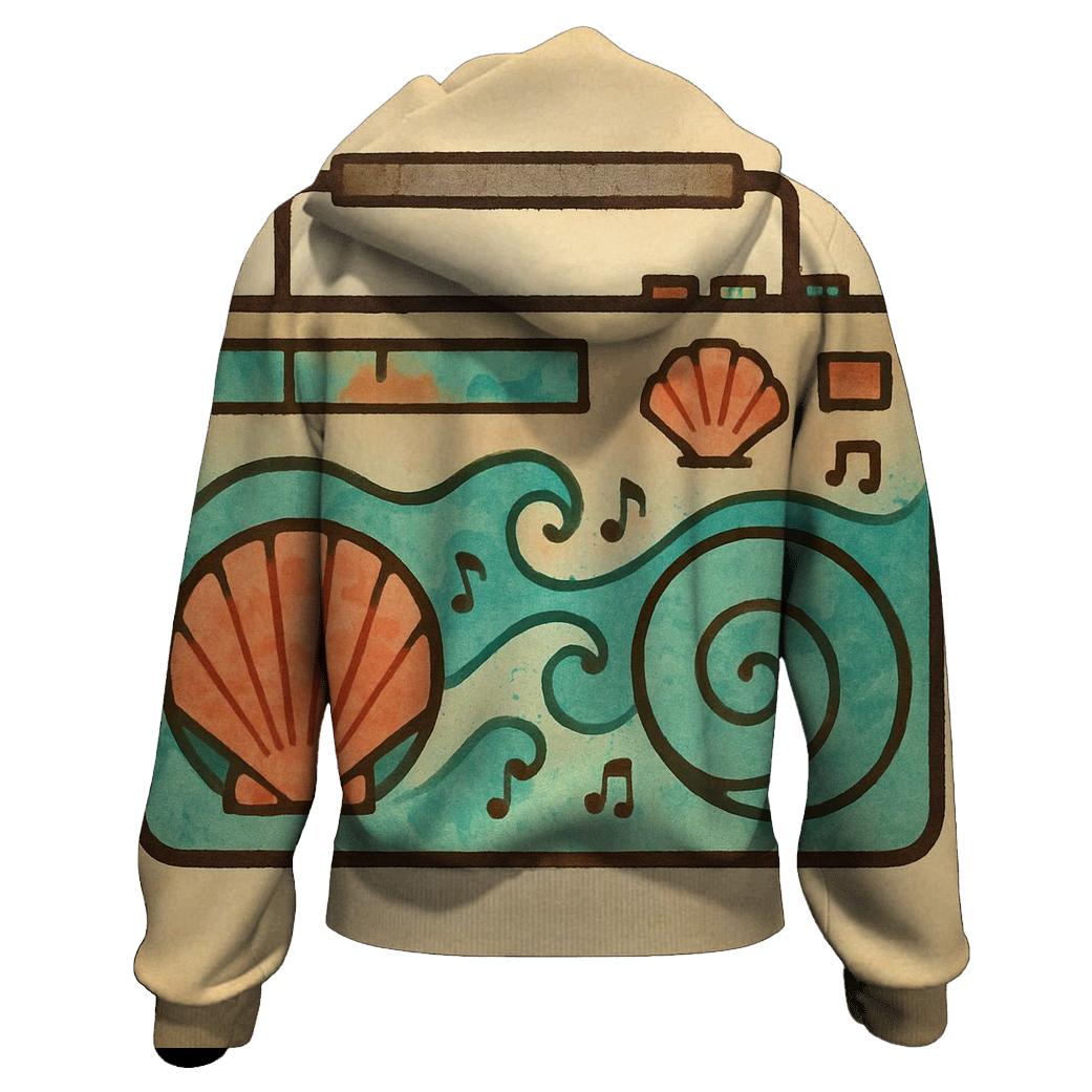 Boombox Tidepool Collage premium hoodies