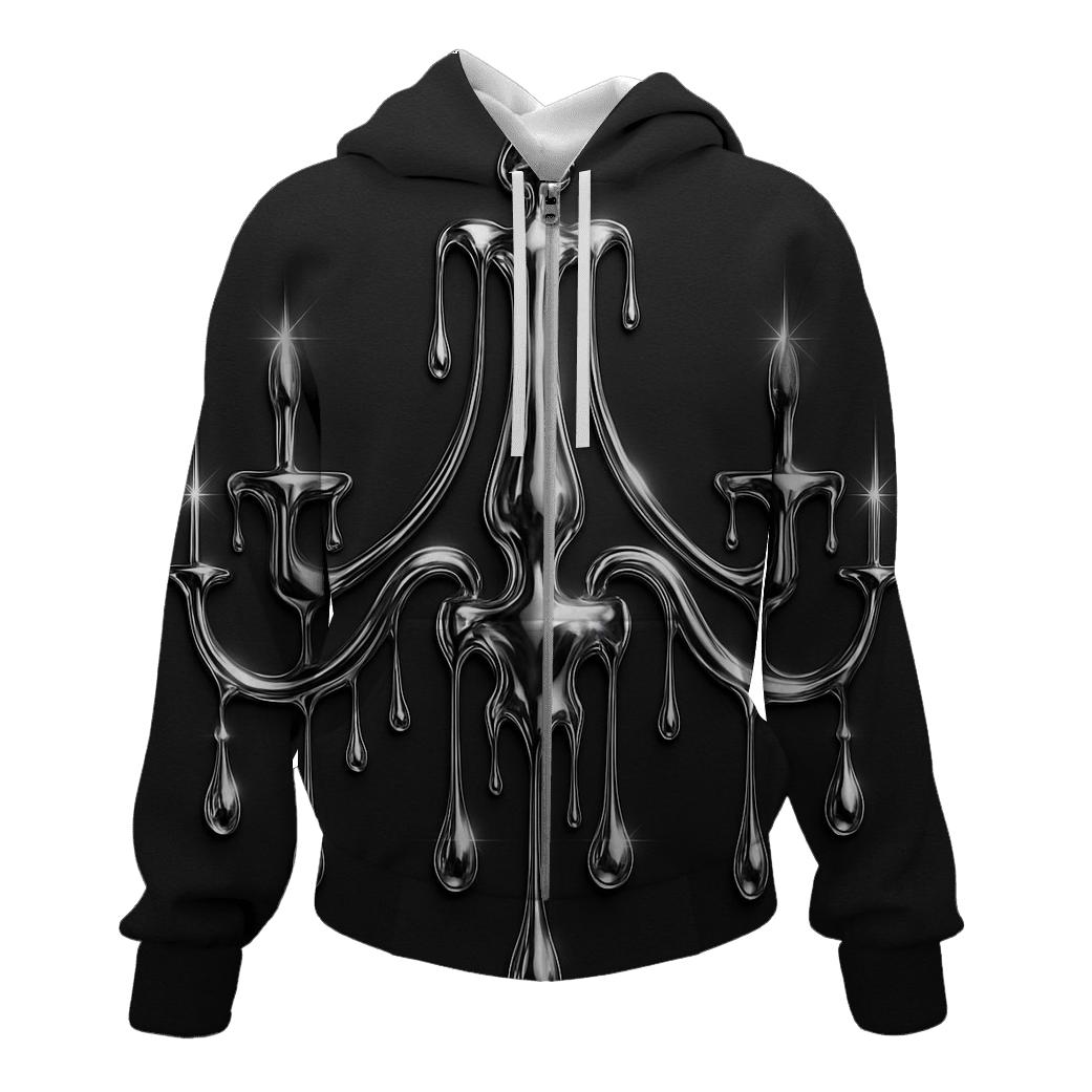 Chrome Drip Chandelier hoodie trends