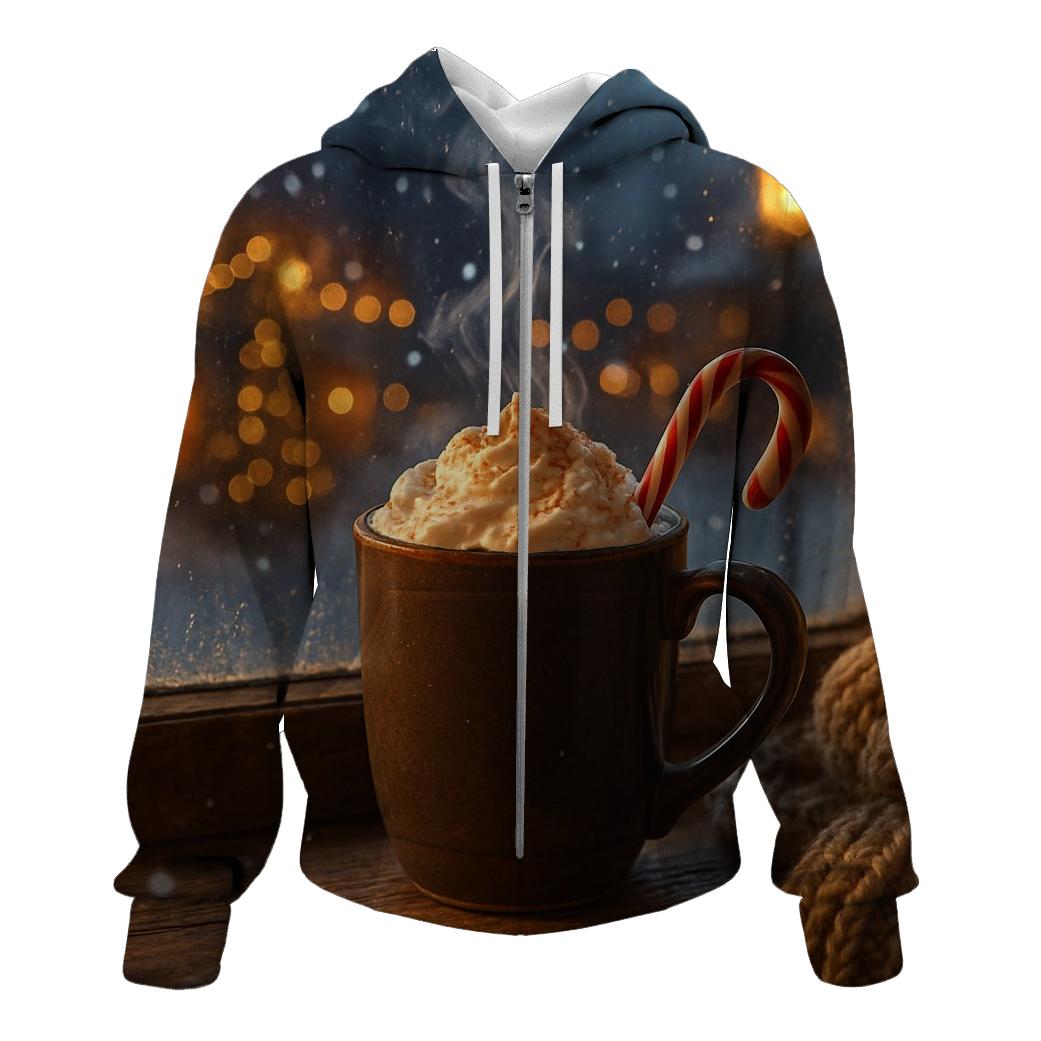 Hot Cocoa On The Sill With A Village Beyond hoodie trends
