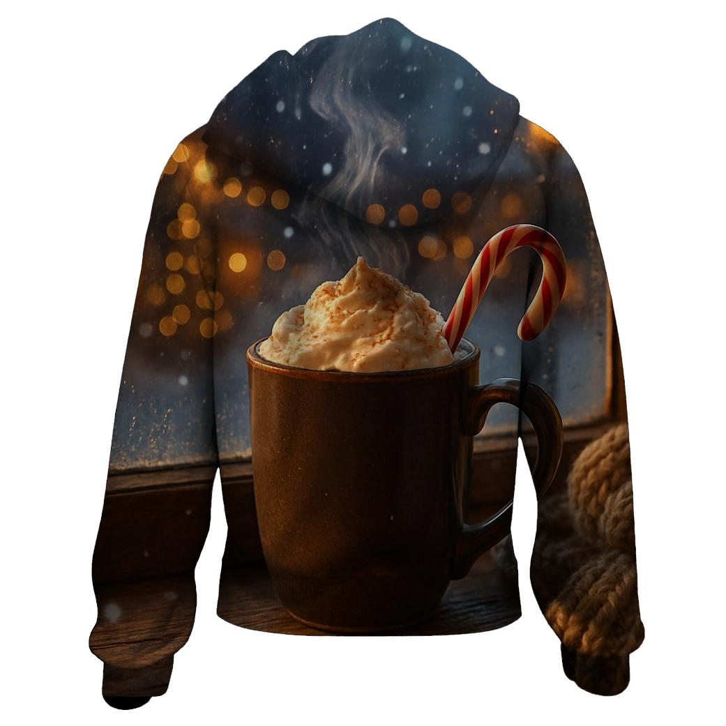 Hot Cocoa On The Sill With A Village Beyond hoodie trends