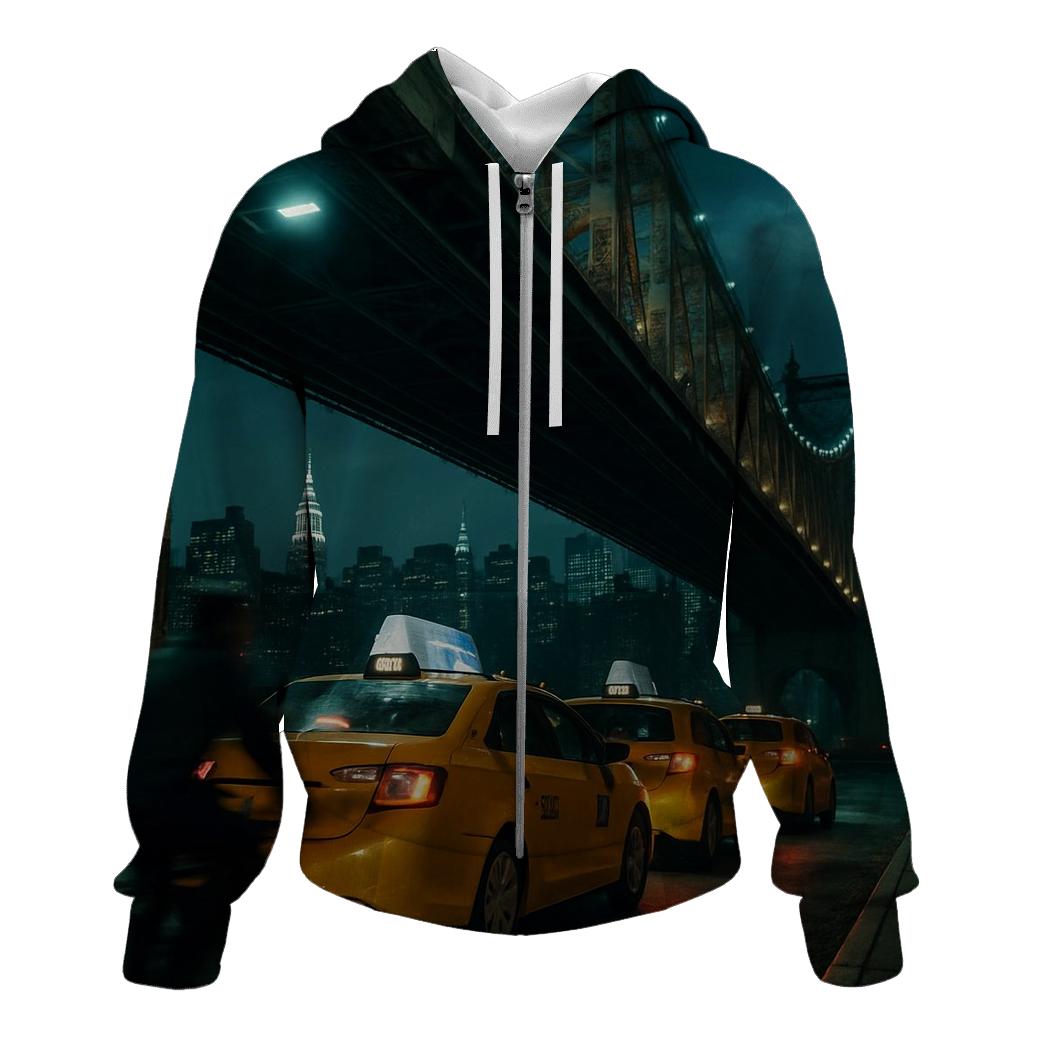 Night Shift Taxi Queue Under The Queensboro Bridge hoodies fashion