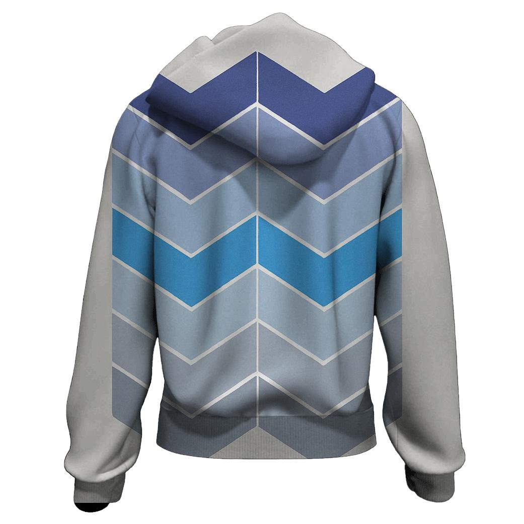 Accordion Chevron Comet Tail Fold lightweight hoodies