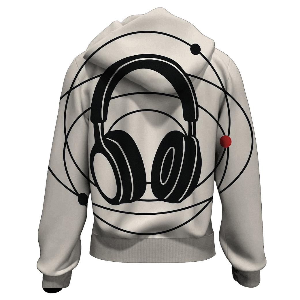 Headphones Orbit Diagram hoodie designs