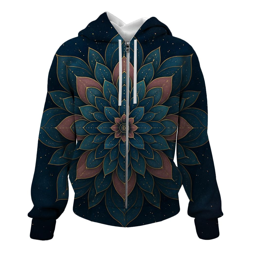Starlit Mandala Bloom hoodie trends