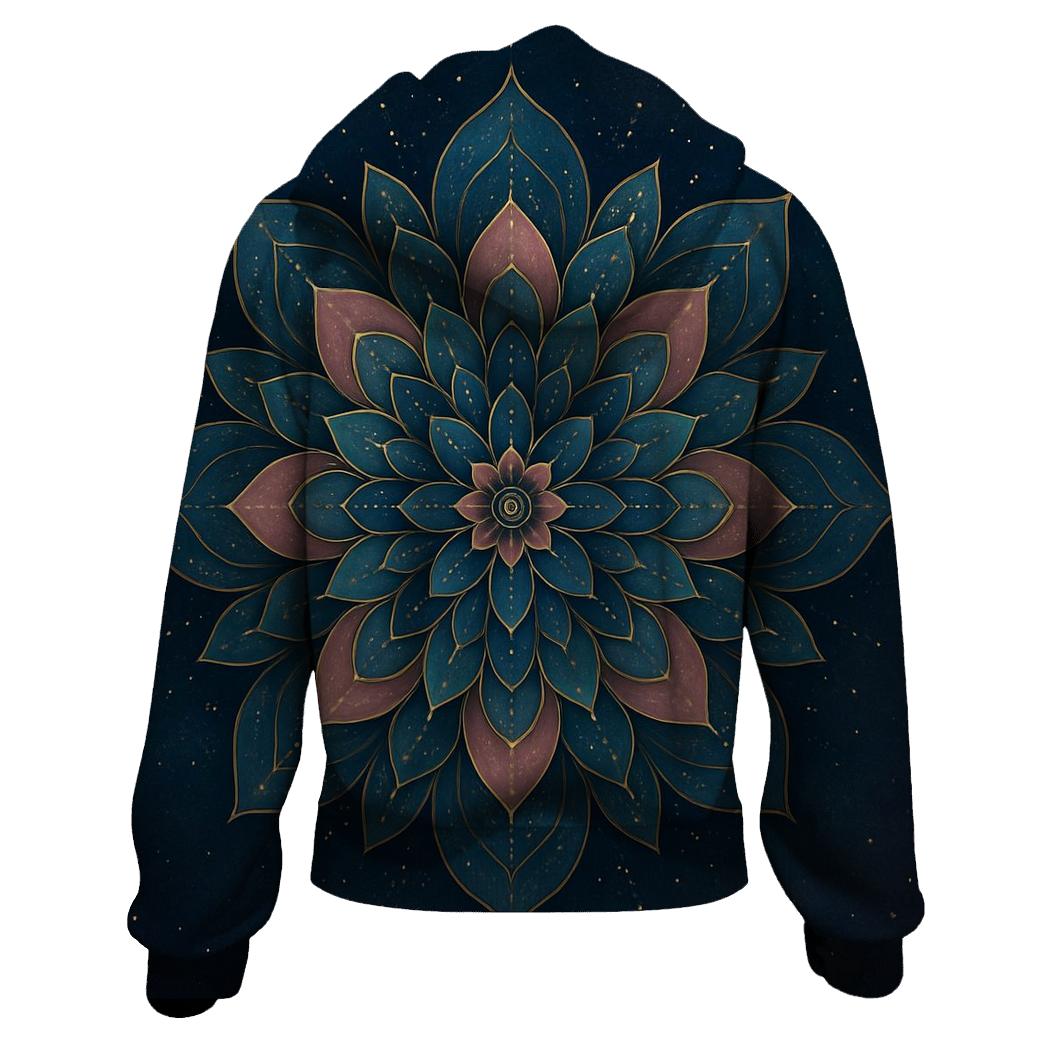 Starlit Mandala Bloom hoodie trends