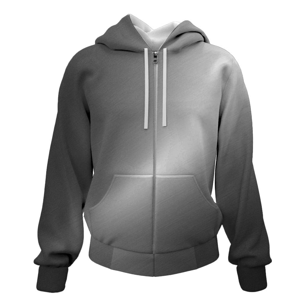Graphite Silver Sheen Gradient graphic hoodies