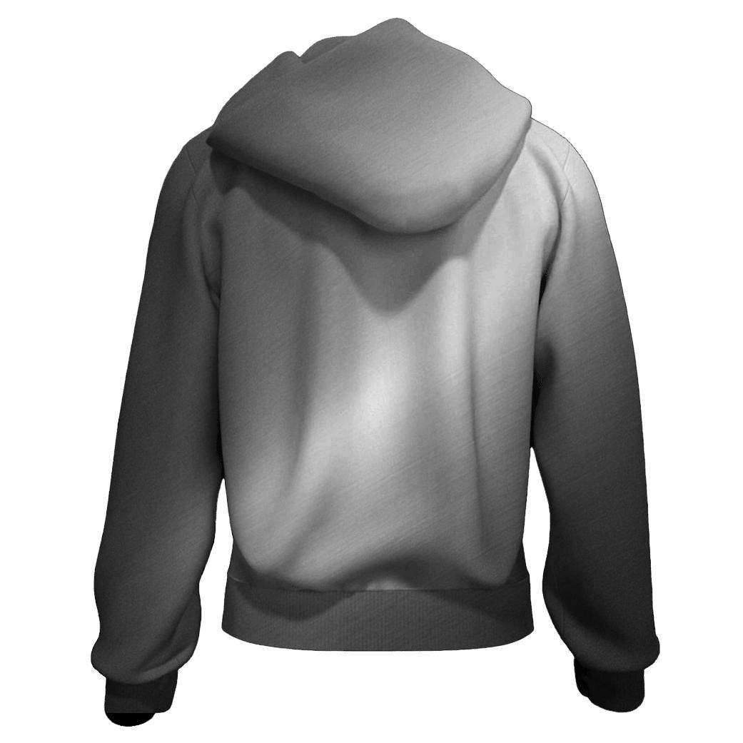 Graphite Silver Sheen Gradient graphic hoodies