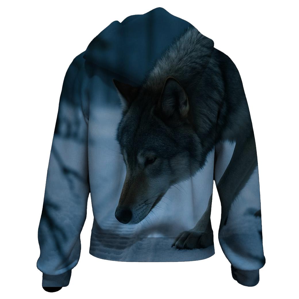 Snowmobile Track Investigation In Boreal Dawn hoodies fashion