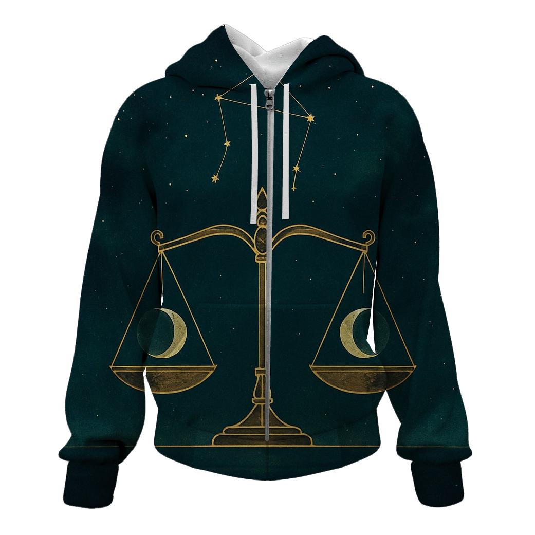 Libra Equinox Balance Moon Phases hoodies fashion