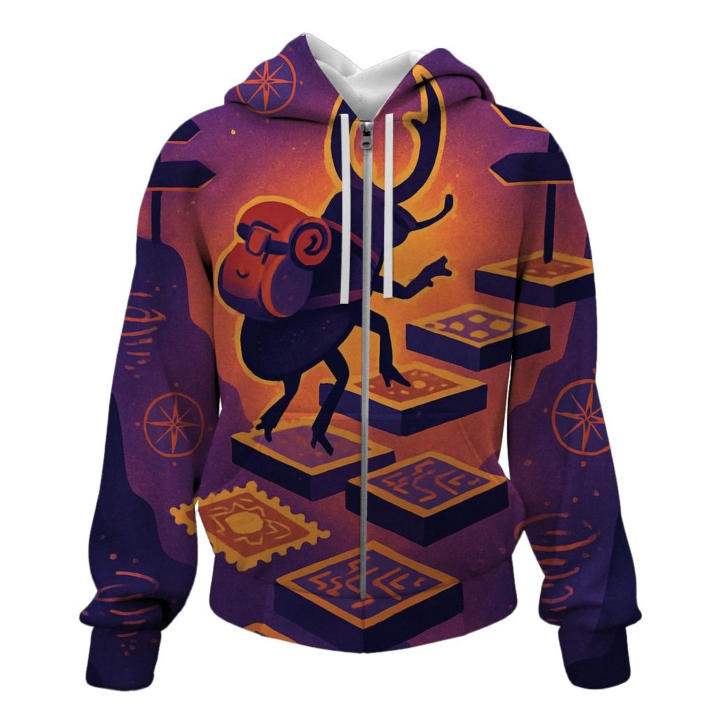 Astral Backpacker Beetle embroidered hoodies