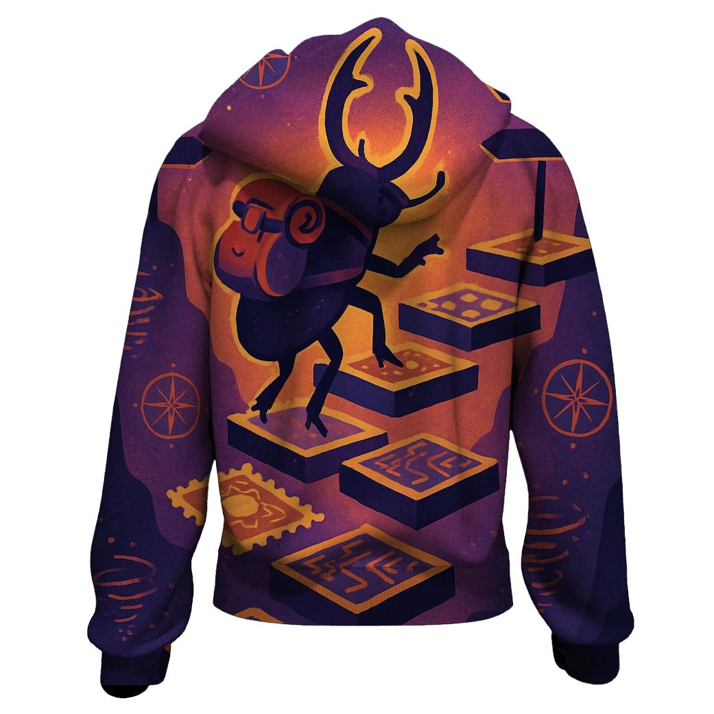 Astral Backpacker Beetle embroidered hoodies