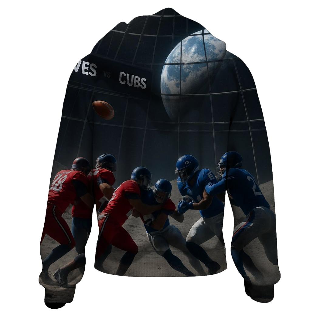 Starlit Lunar Dome Match Braves Versus Cubs lightweight hoodies