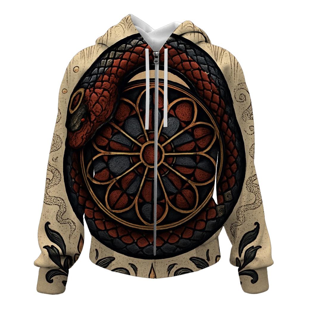 Cathedral Rose Ouroboros lightweight hoodies