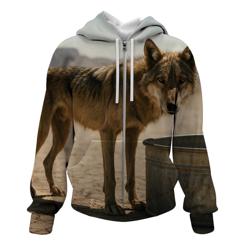 Heat Haze Standoff At Desert Water Trough custom hoodies