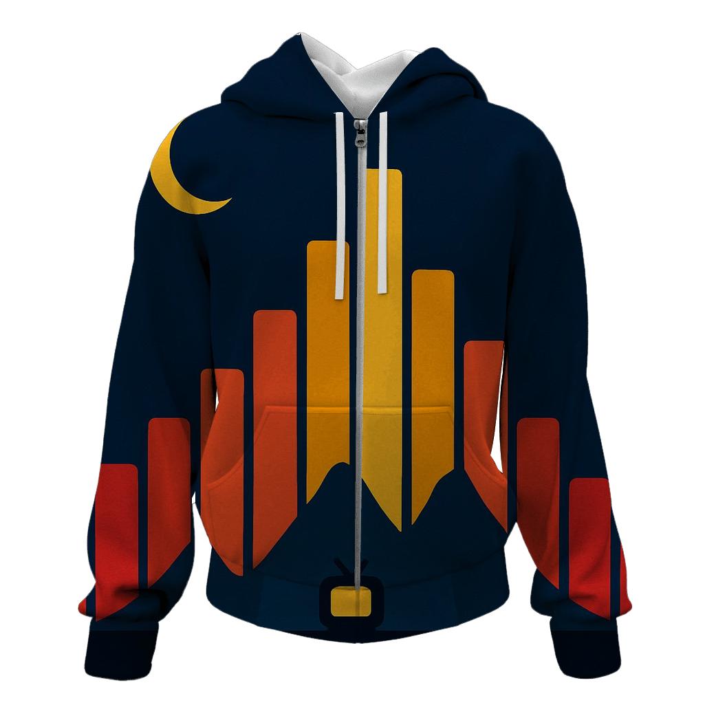 Equalizer Mountain Silhouette designer hoodies