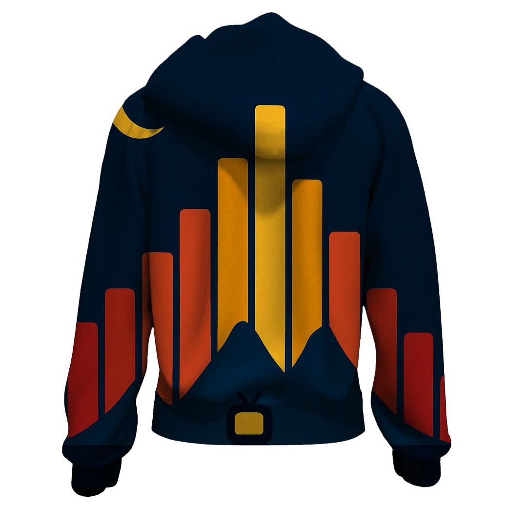 Equalizer Mountain Silhouette designer hoodies