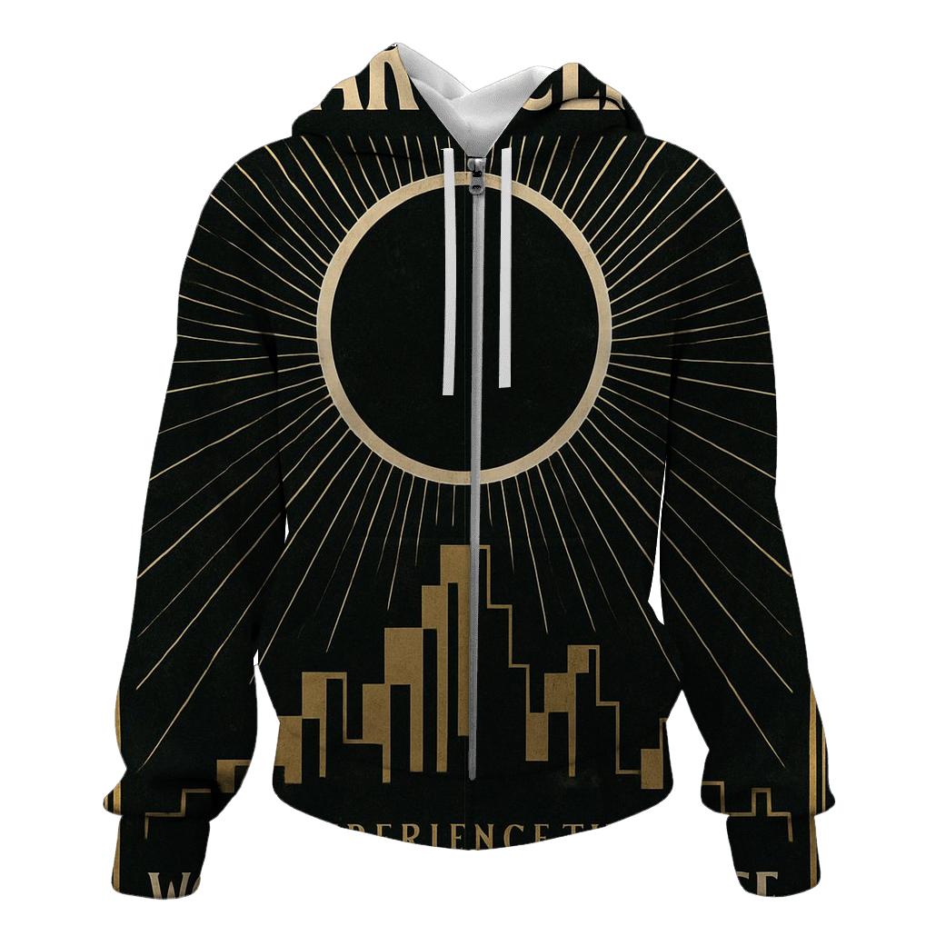 Art Deco Eclipse Theater Poster pullover hoodies