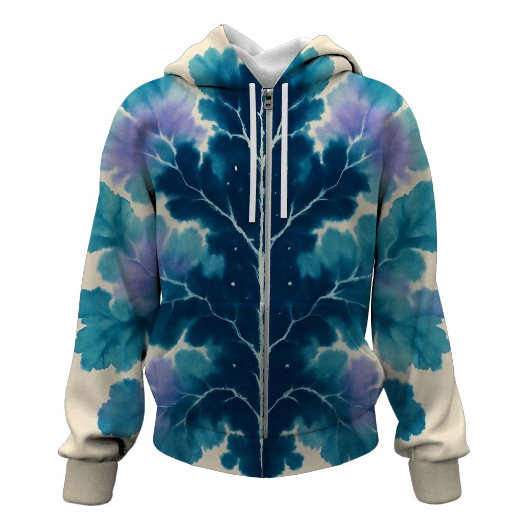 Mirror Fold Rorschach Star Map embroidered hoodies