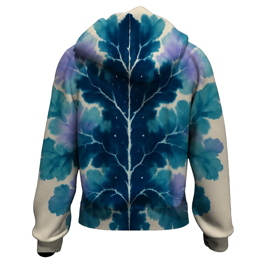 Mirror Fold Rorschach Star Map embroidered hoodies