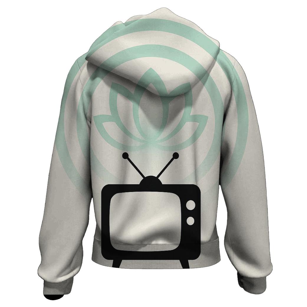 Retro TV Signal Lotus hoodie trends