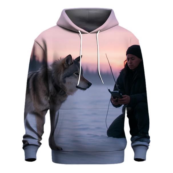 Radio Collar Check At Arctic Twilight lightweight hoodies